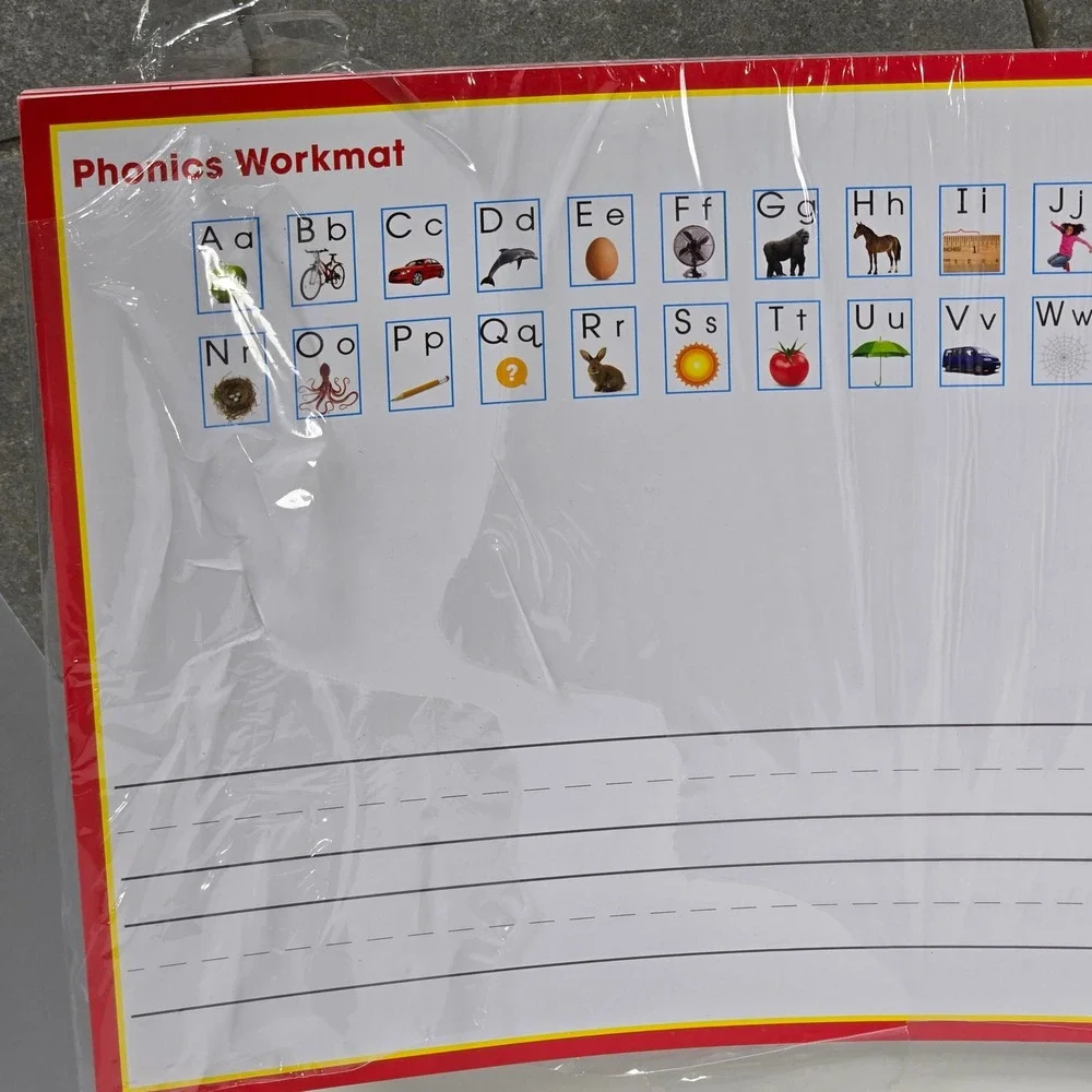 Phonics Workmat Double Sided‎ Dry Erase Alphabet Handwriting Mat  9781667701769